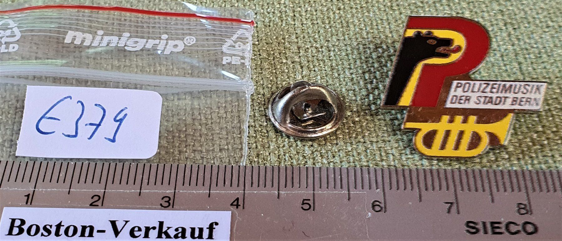 Placchette & Badge: E379 - Pin Polizeimusik der Stadt Bern – Usato da Reinach BL venduto da Boston-Verkauf 2