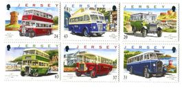 Briefmarken "Autobus". Jersey