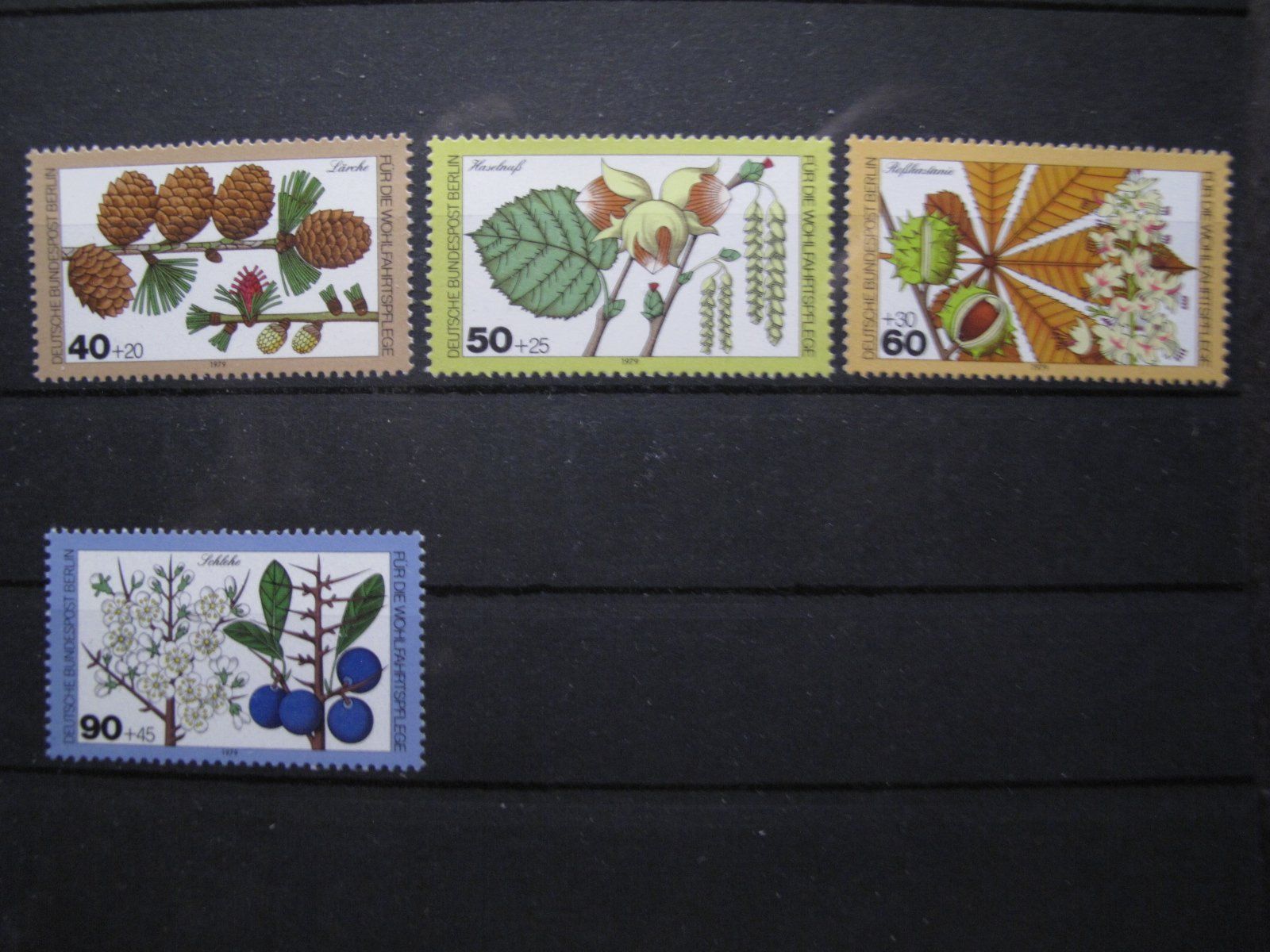 Tutti i francobolli: Berlin 1979 Blätter, Blüten & Früchte ** – Usato da Wil SG venduto da fva01