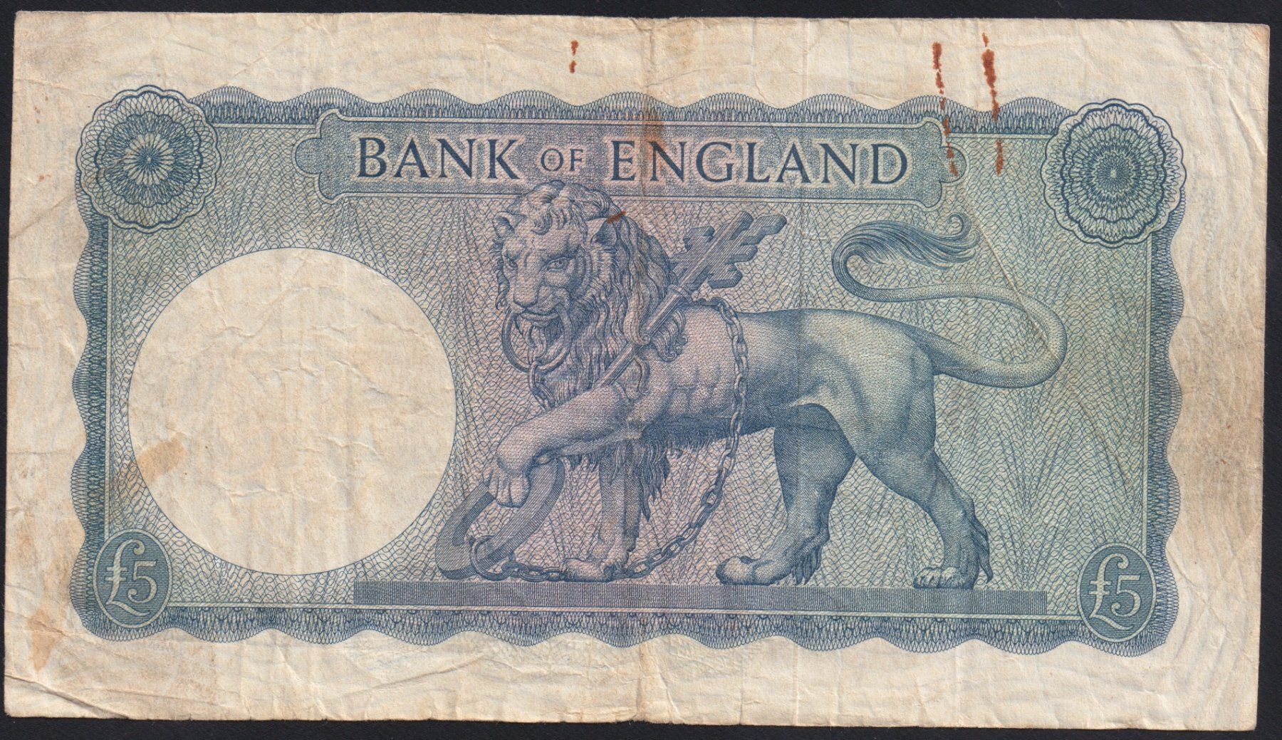 Banknoten: England 5 Pounds 1961 Britannia – Gebraucht aus Brugg AG von banknoten_muesli 1