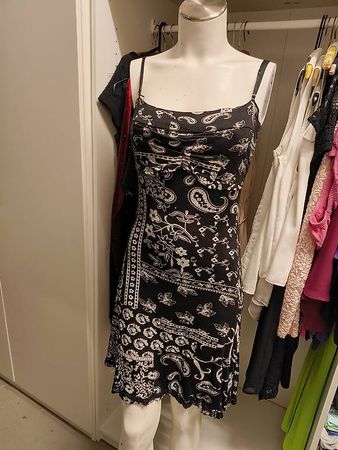 Sommerkleid schwarz-weiss Gr. S/M