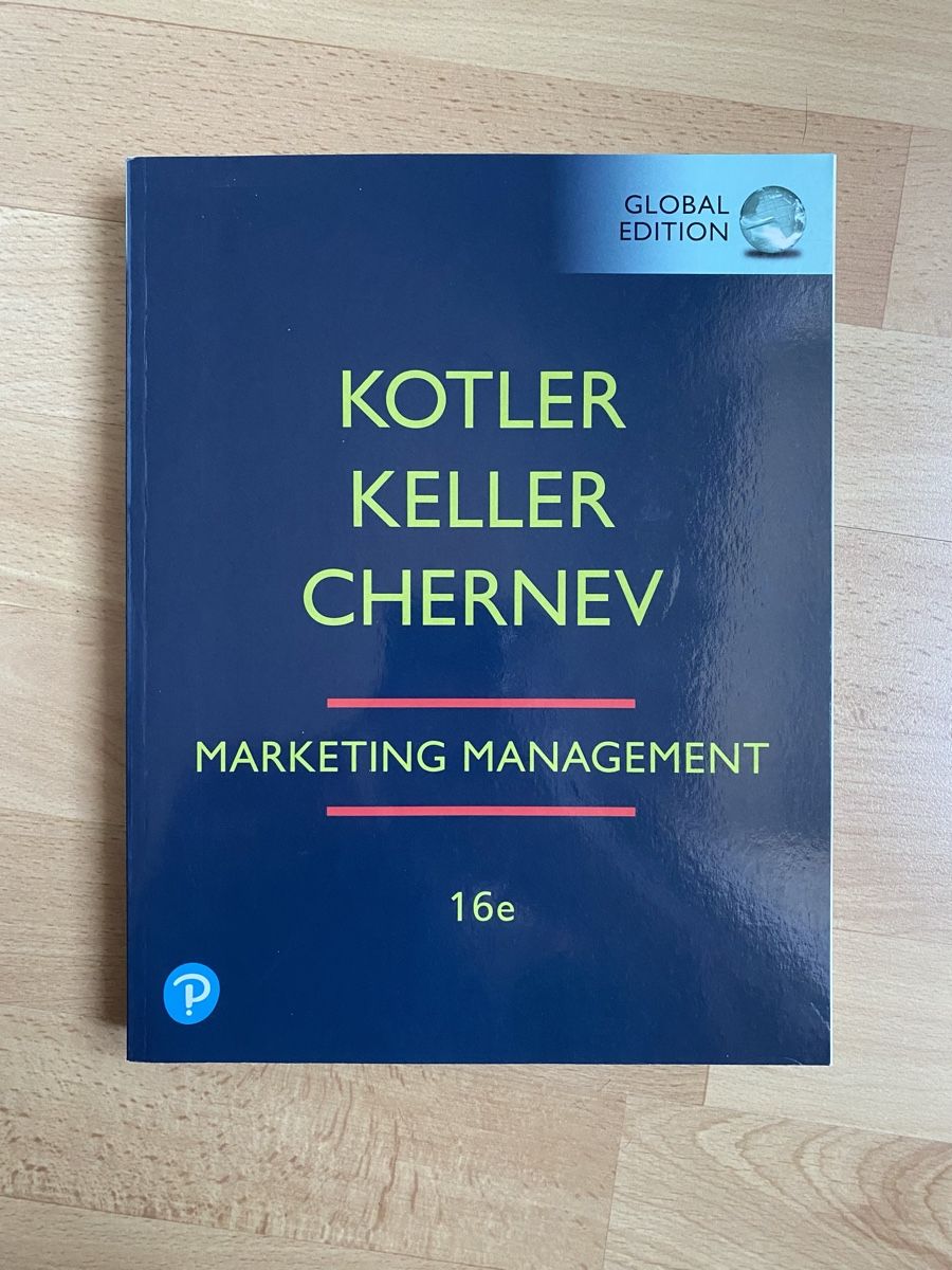 Libri: Marketing Management de Kotler, Keller, Chernev – Nuovo (secondo la descrizione) da Crissier venduto da Fiona_yz23