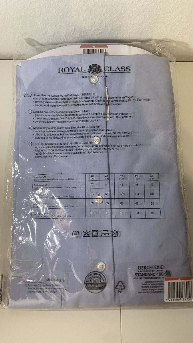 Hemden: Royal Classic Hemd – Neu und originalverpackt aus Wittenbach von NClyne 2