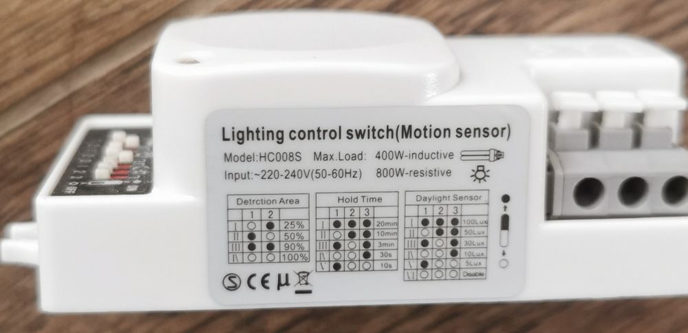 Bewegungsmelder Lichtschalter HC0085 HF/RF Sensor 1