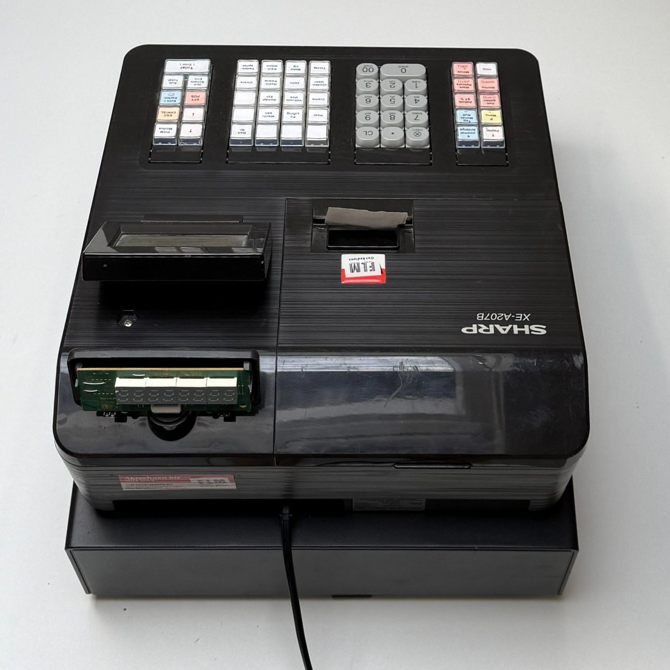 Sharp Registratore di cassa: Sharp XE-A207B Registrierkasse mit Geldschublade – Usato da luzern venduto da ARNI. 2