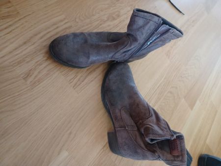 s.Oliver Herbst Stiefel, Gr. 37, Braun Wildleder