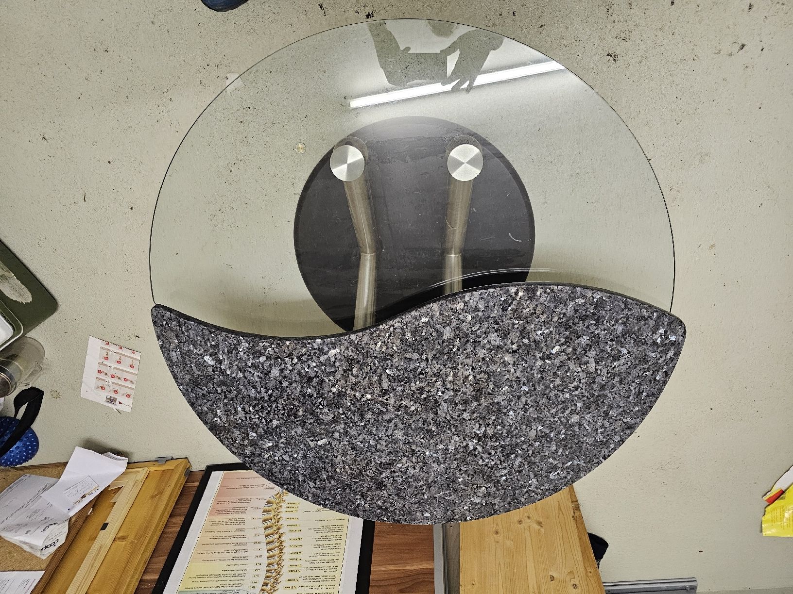 Tavoli: Salontisch Glas Granit Metall – Usato da Goldau venduto da Sinux 2