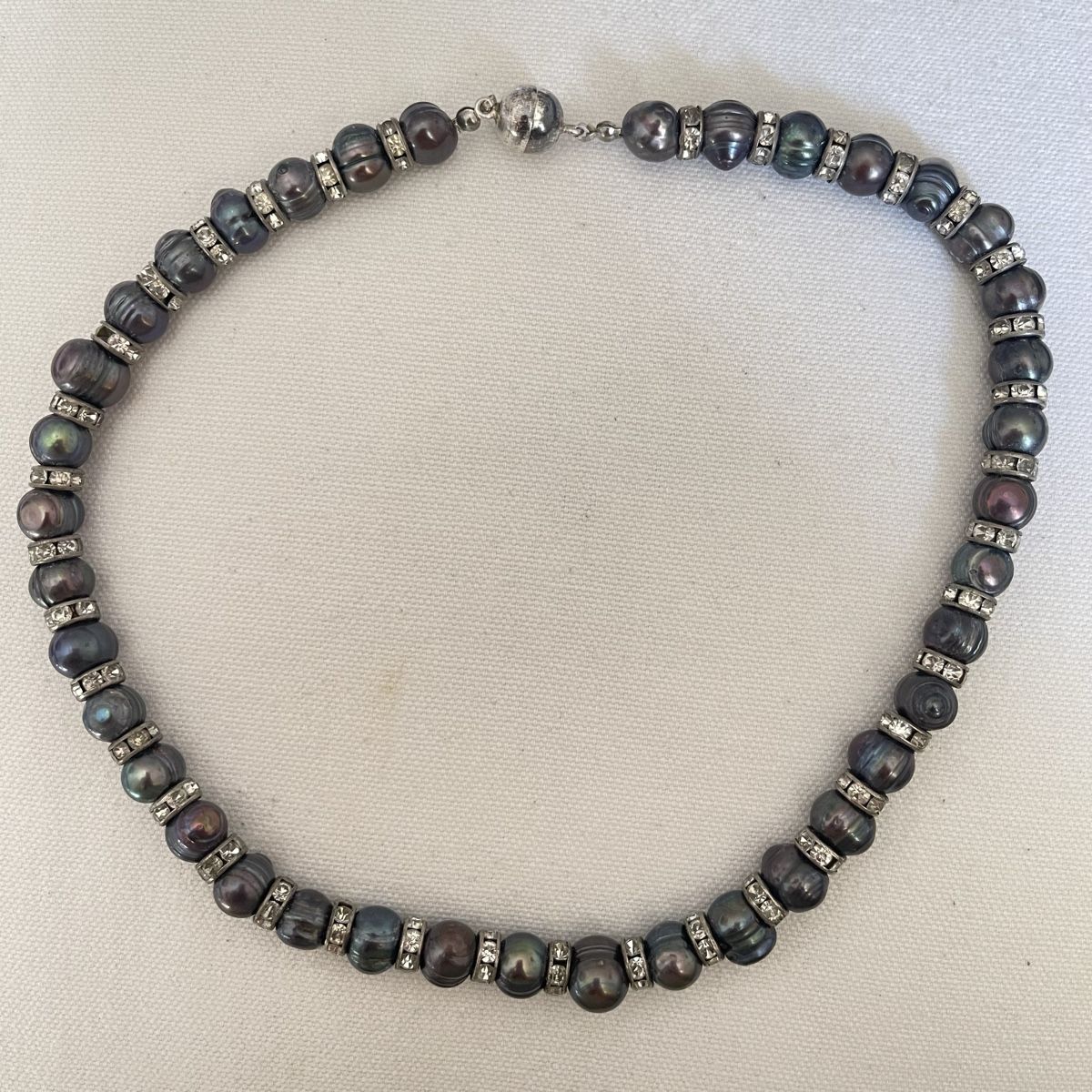 Ketten: Vintage schwarze Perlenkette mit 925 Silberverschluss – Gebraucht aus Bern von dek_7bjd 4