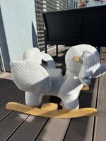 Éléphant à bascule pour enfant, gris, en bon état