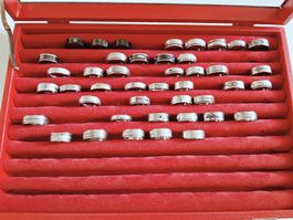 43x neue Ringe aus edelStahl verschiedene Größen 
