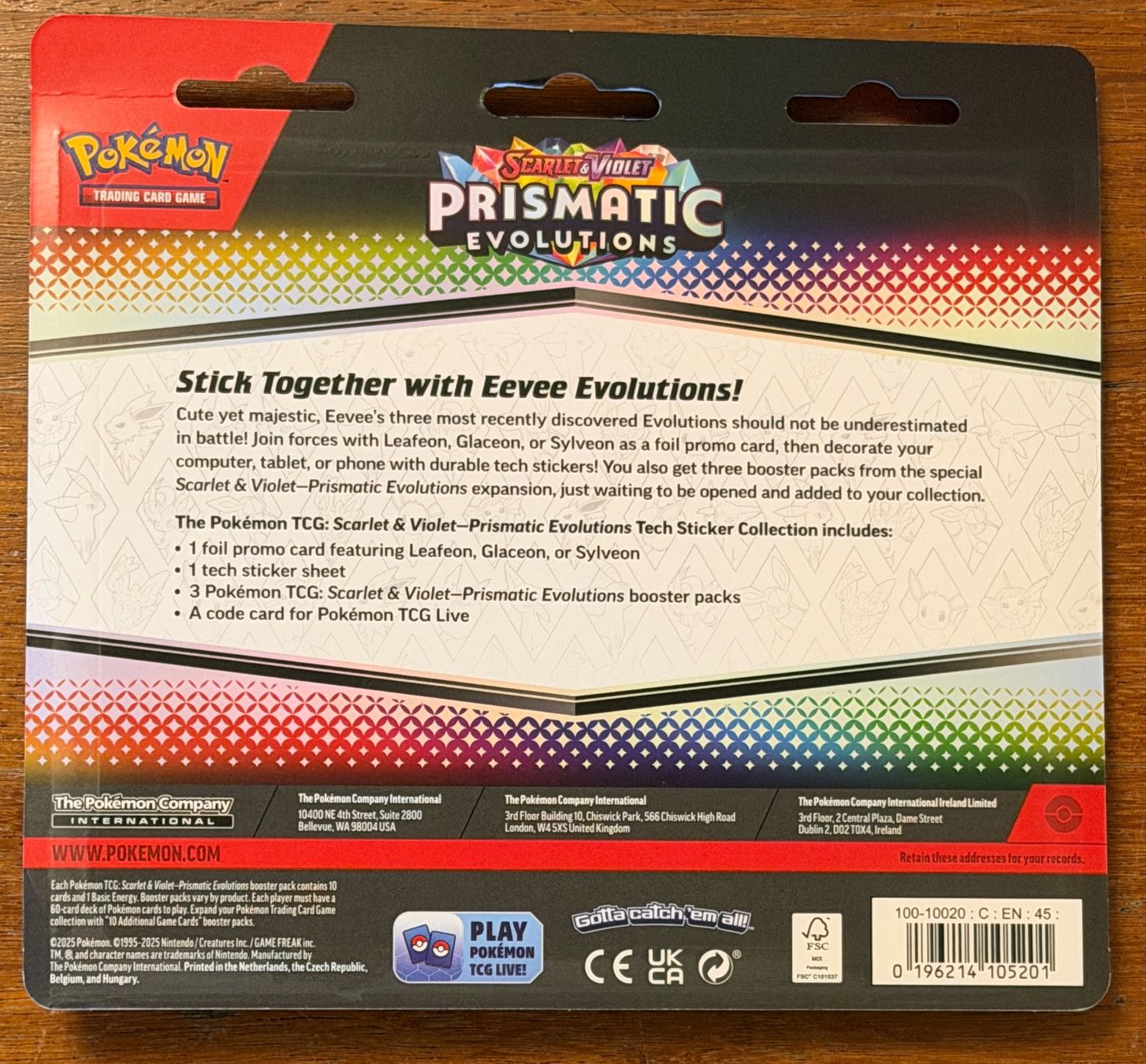 Pokémon Sammelbilder & Trading cards: Pokémon - Prismatic Evolution - Tech Sticker Collection - EN – Neu und originalverpackt aus Meyrin von mat_y78m 1