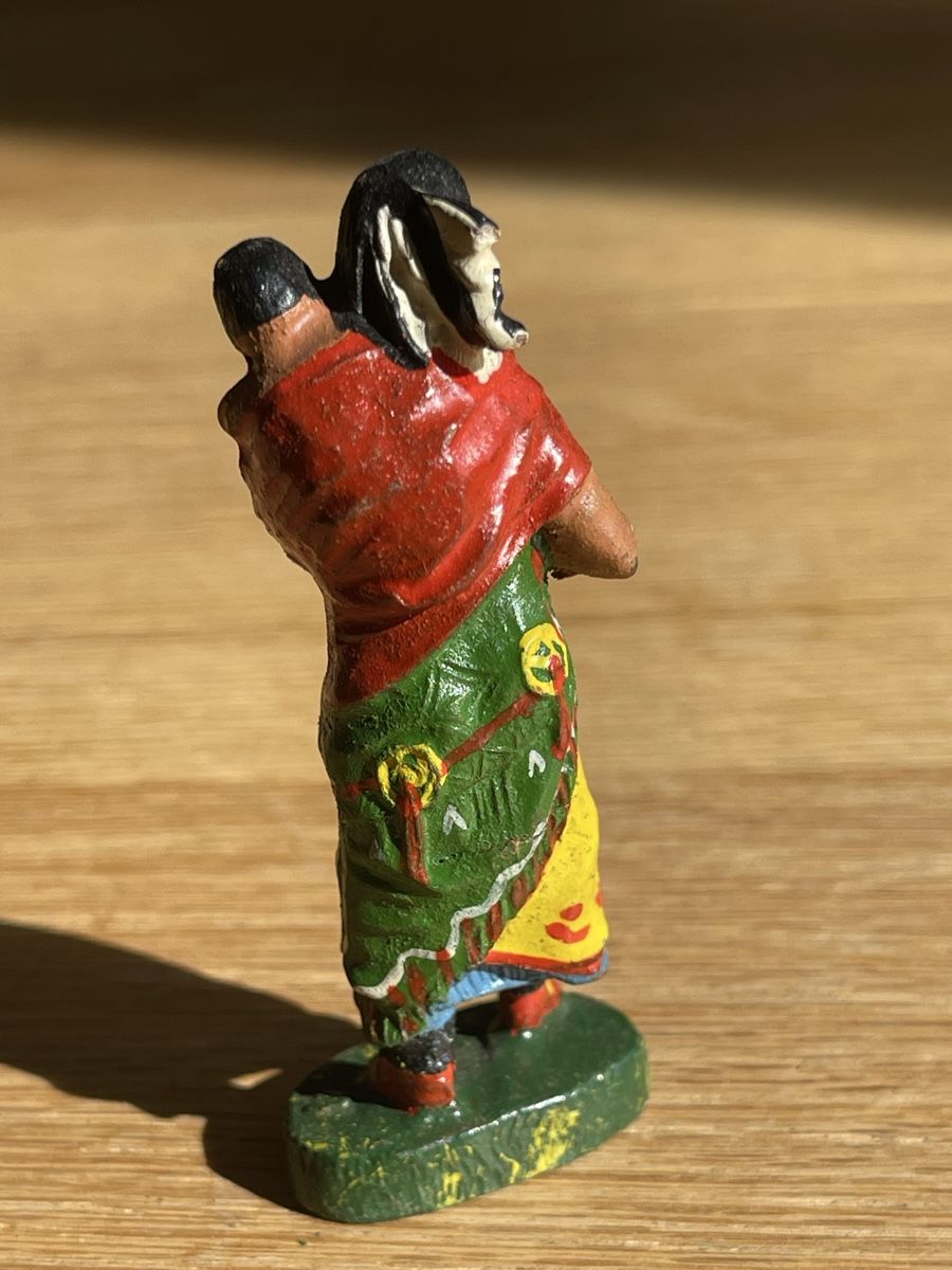 Elastolin Giocattoli: Elastolin Spielfigur Indianerin mit Kind – Usato da Basel venduto da torthum 1