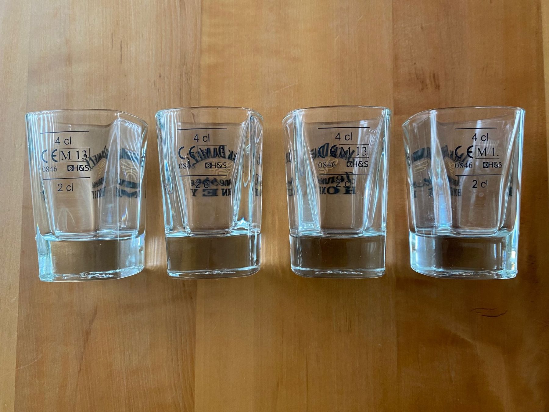 Bicchieri: Jack Daniels Shots 4 Stück – Usato da bern venduto da malfobe 1