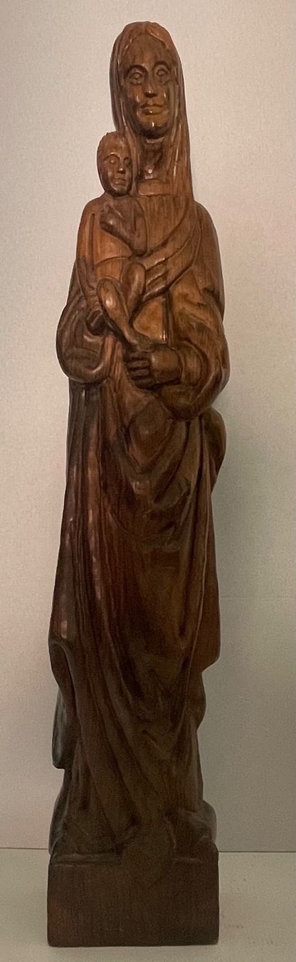 Sculture & Statue: Antike Grosse Handgeschnitzte Maria mit Kind – Usato da Bern venduto da Yunkom