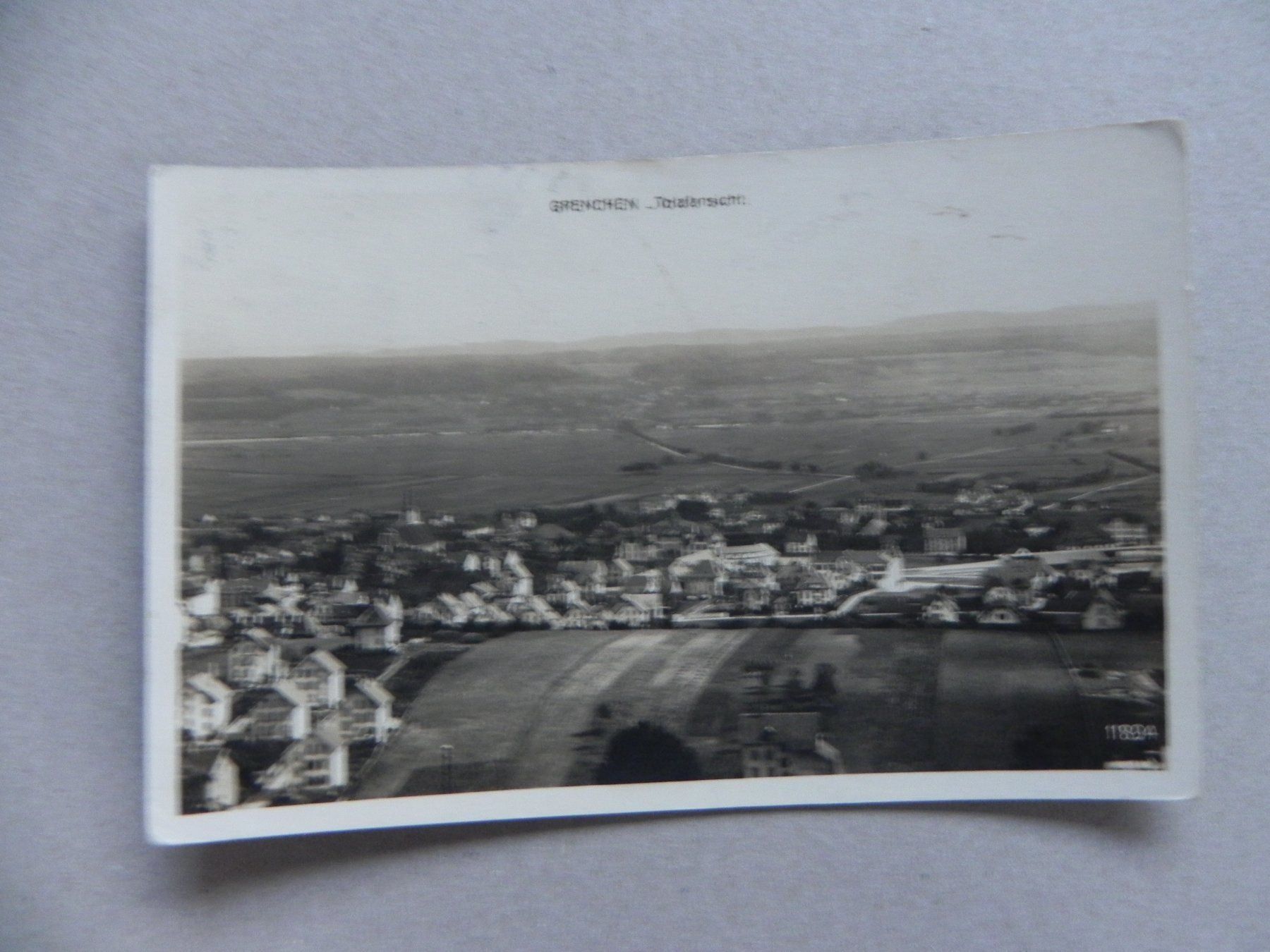 Ansichtskarten: Karte Grenchen SO 1926 Flugansicht – Gebraucht aus Siebnen von krimsie