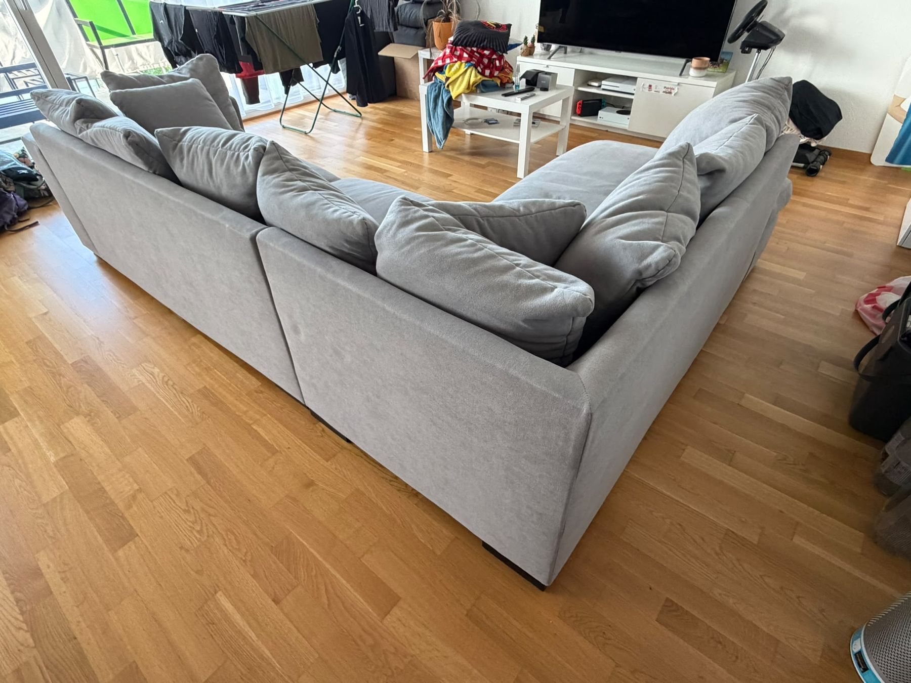 Conforama Divani: Ecksofa grau mit Kissen – Nuovo (secondo la descrizione) da Herrliberg venduto da pat_8kc7 1