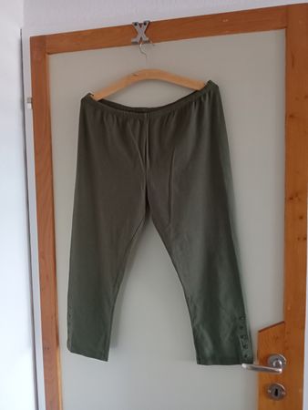 Leggins halblang, olivgrün, Gr. 42/44