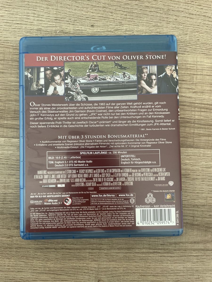 Tutti i DVDs: JFK (1991) BluRay – Usato da Hagendorn venduto da masterchieff 1