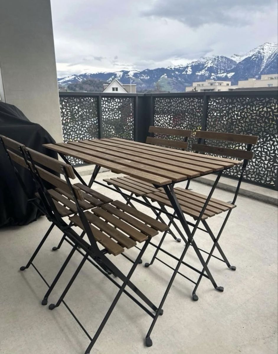 Tischset: IKEA Gartenmöbel Tisch + 4 Stühle – Gebraucht aus Reichenburg von elo_rr7g 2
