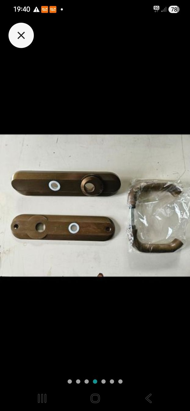Eisenwaren: Türgriff Garnitur Messing-Optik, neu & originalverpackt – Neu (gemäss Beschreibung) aus Oberburg von znas