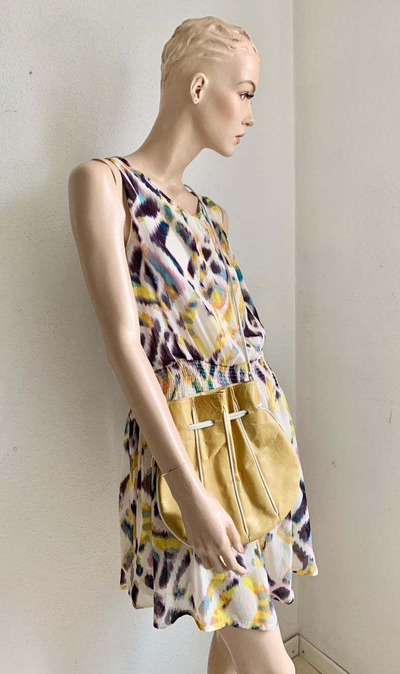 Vestiti: Sommer Kleid mit Leder Taschenbeutel – Usato da Kloten venduto da Nephty 1
