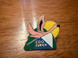 Pin Anstecknadel Zoo Zürich Flamingo gebraucht guter Zustand