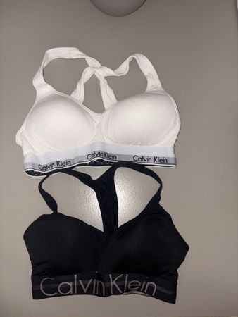 Calvin Klein Bustier Set, Schwarz und Weiss, Größe S