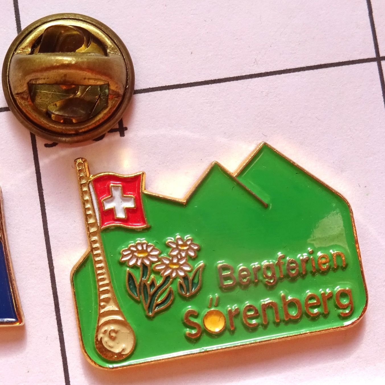 Placchette & Badge: Pin  Bergferien Sörenberg  Alphorn – Usato da Utzenstorf venduto da BUtter81