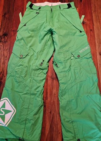 Sessions Snowboard Hose, Grün, Grösse S, Top Zustand!