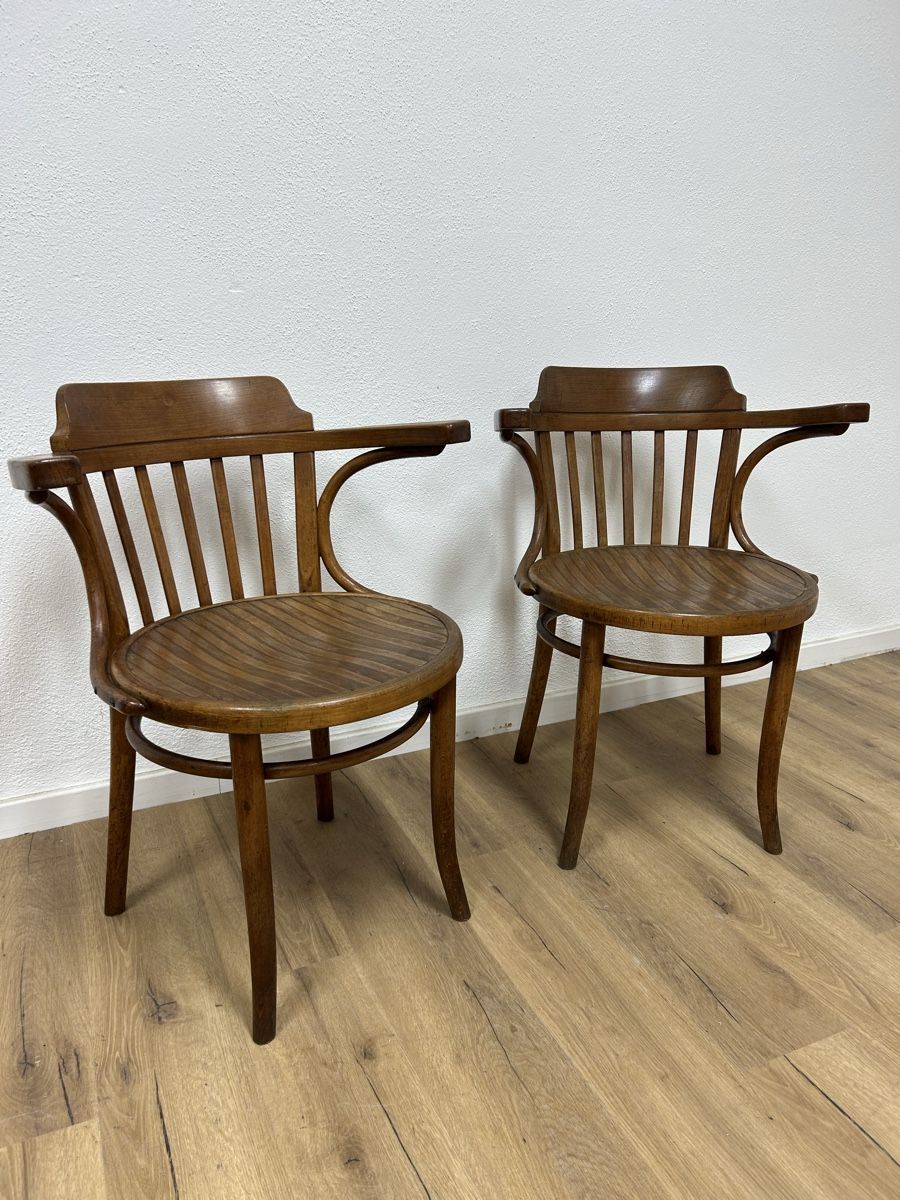 Thonet Poltrone: 2er Set Thonet Armlehnstühle – Usato da Basel venduto da MoebelSackmann
