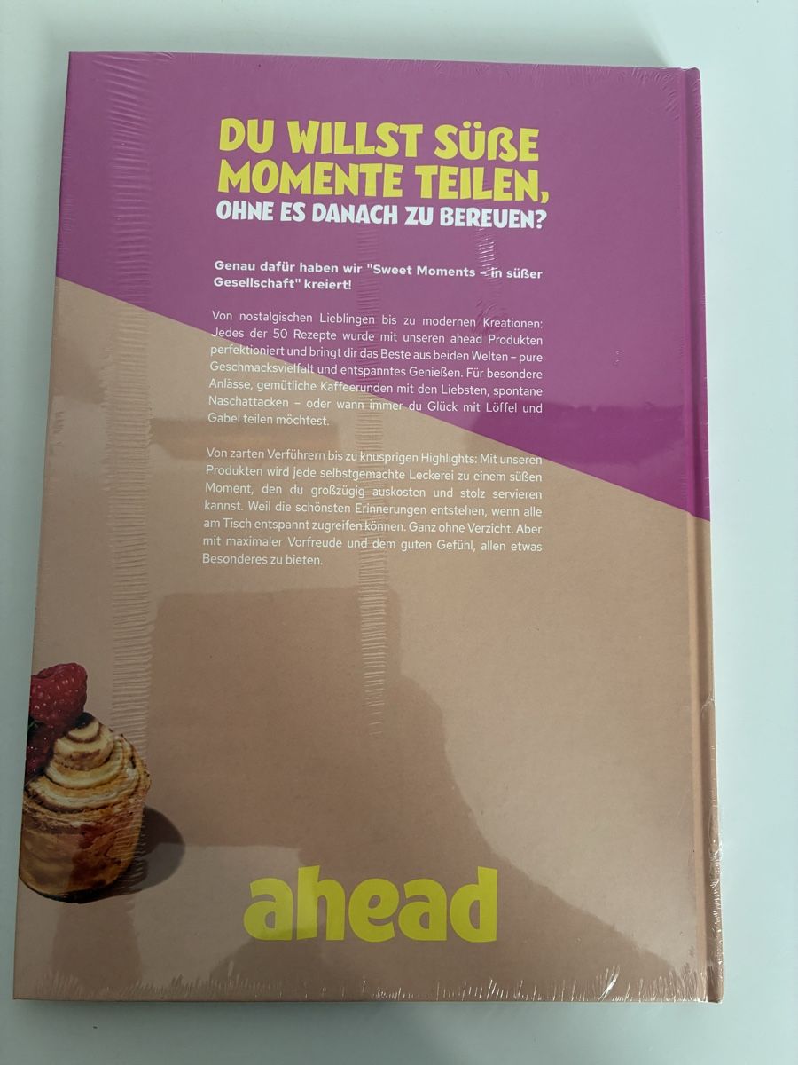 Libri: Kochbuch "Sweet Moments" von Ahead neu – Nuovo e nell'imballaggio originale da Burgdorf venduto da Calvia 1