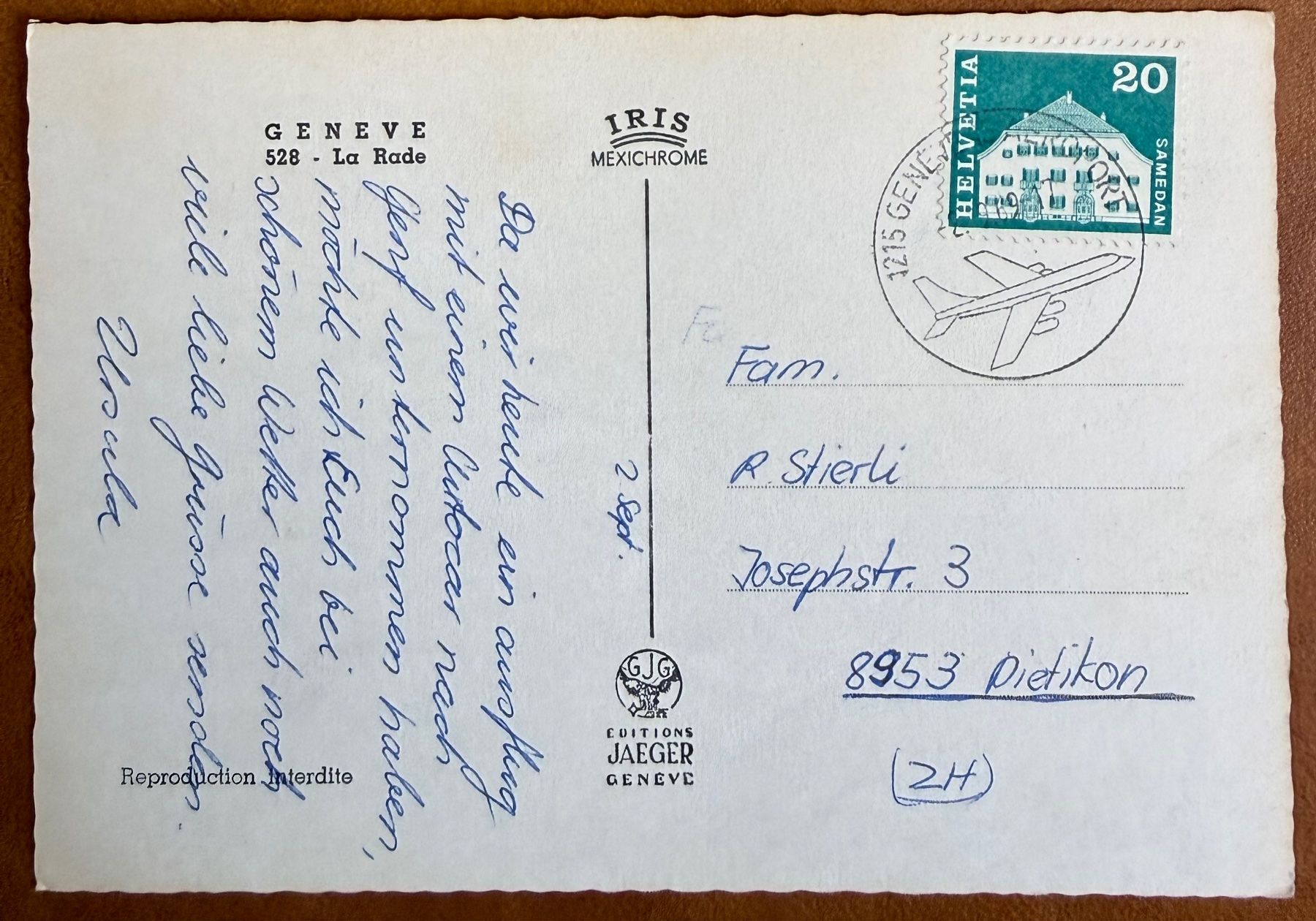 Cartoline postali: Genève - Bateau vapeur dans la rade – Usato da Lutry venduto da Ediego 1