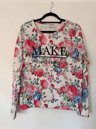 Sweatshirt - Gr. M - Blumenprint