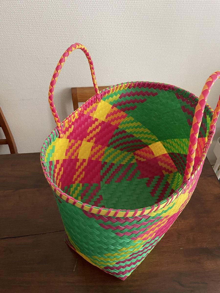 Altro per la casa: Panier tissé multicolore artisanal – Usato da Lausanne venduto da Heinic 2