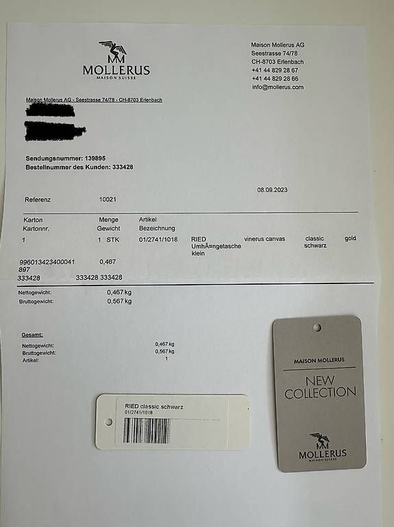 Maison Mollerus Borse da donna: Mollerus RIED Tasche schwarz – Usato da Biel/Bienne venduto da joy108 3