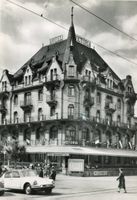 Brig  VS  -  Hôtel VICTORIA  / Auto - Bahnhofstrasse um 1959