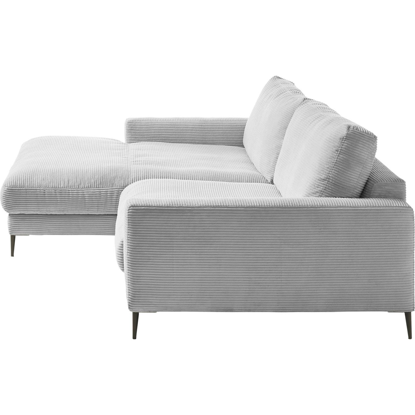 Sofas: Ecksofa  Uptown in Cord Grey links – Neu und originalverpackt aus Bischofszell von deluxe-moebel 3