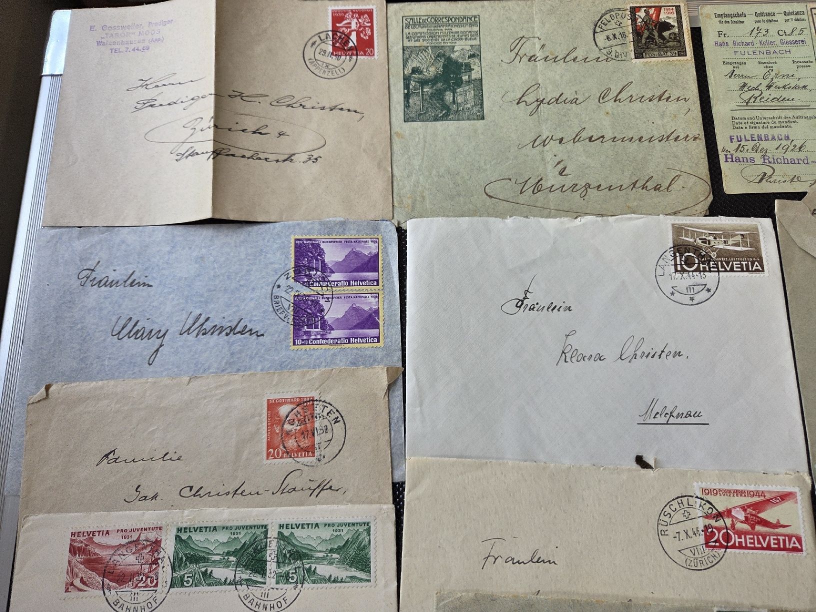 Tous les timbres: Alte CH Briefe  – D'occasion à Dietikon par Allegra34 7