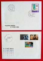 100 JAHRE KINO SATZ 882 - 884 TELECOM GENEVE 886 FDC 1995