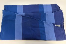 Pola-Tuch Decke blau gestreift Baumwolle guter Zustand