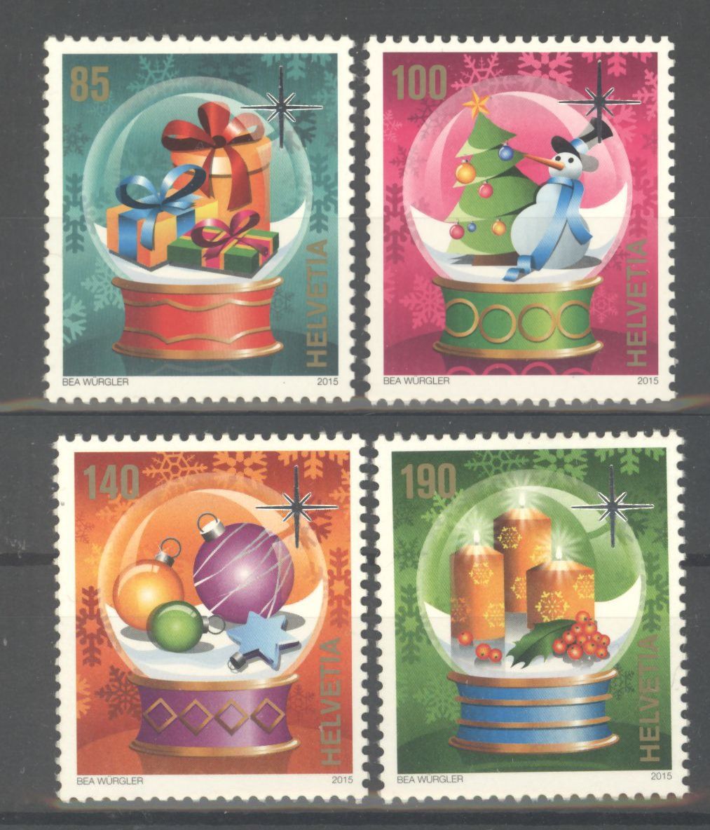 Alle Briefmarken: 2015, Sondermarken Weihnachten ** – Neu (gemäss Beschreibung) aus Willisau von Vollstempel
