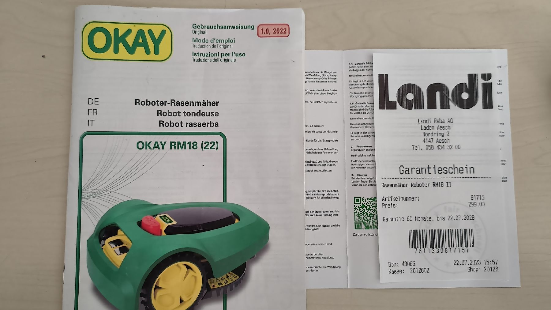 Tagliaerba: Roboter-Rasenmäher mit Garantie – Usato da Hofstetten SO venduto da Sbabs