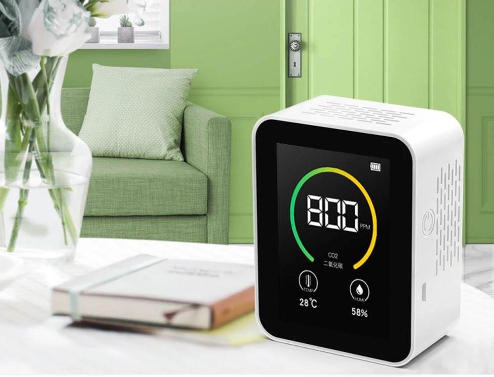 5-in-1 Luftmessgerät Mit TVOC Sensor - Bluetooth Luftqualität Monitor