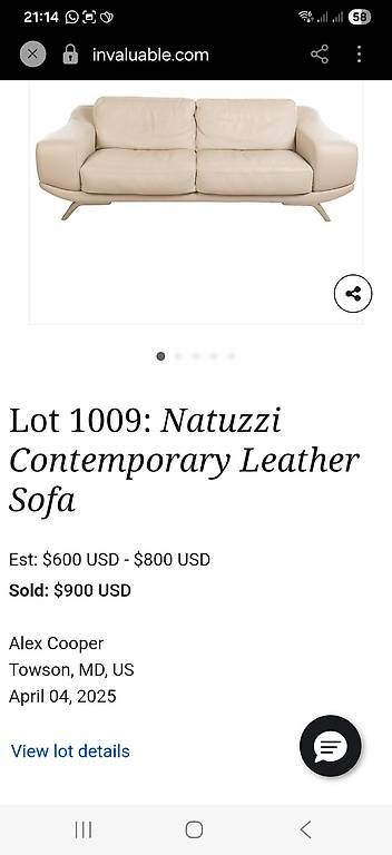 Divani: Canapé contemporain Natuzzi – Usato da Cugy VD venduto da deb_7ln6 4