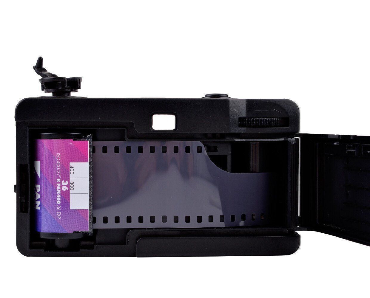 Fotocamera: Harman Kleinbild Kamera mit Blitz + Film – Nuovo e nell'imballaggio originale da Halden venduto da TopFoto 1