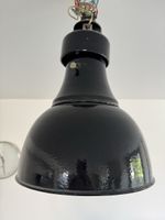 Hängelampe schwarz Emaille  guter Zustand