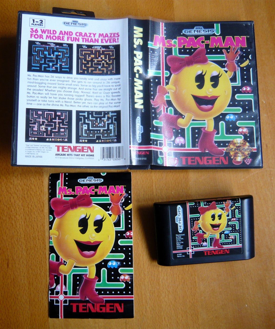 Sega Spiele: Mega Drive   : Ms. Pac-Man, CIB ! – Gebraucht aus Onex von Jaguar1986 1