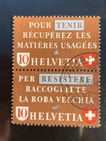 Schweiz 1942 Altstoff-Paar senkr. Tenir Resistere gestempelt