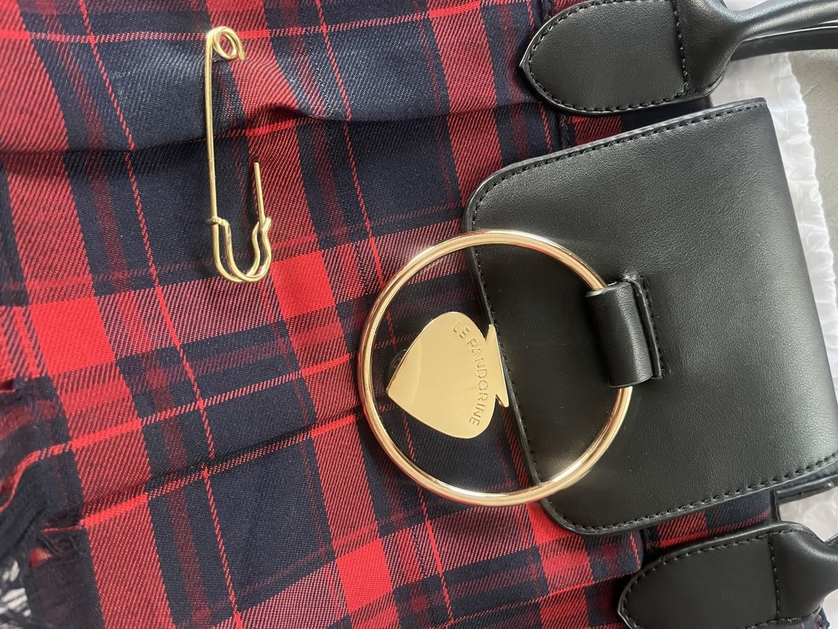 Borse da donna: Borsa Le Pandorine, tartan rosso – Nuovo (secondo la descrizione) da Claro venduto da Gio_ggb23 1