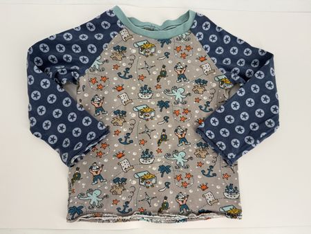 Langarmshirt Gr. 98 mit Piraten Motiv 